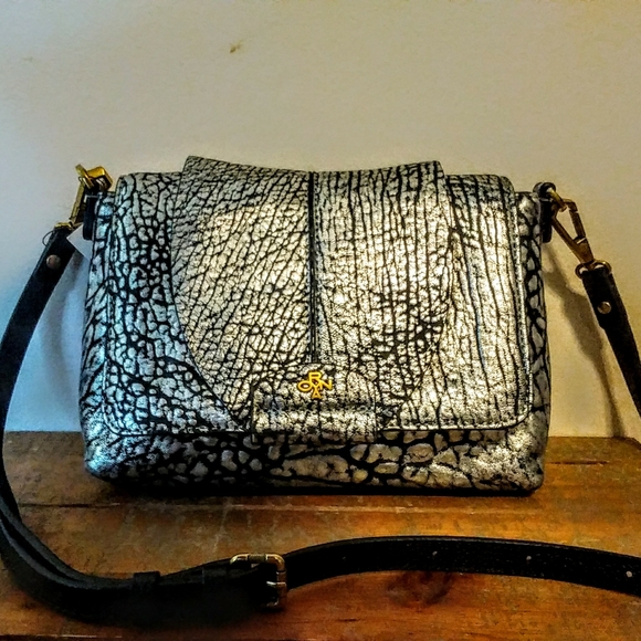 orYANY Handbags - orYANY Textured Leather Crossbody Bag